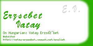 erzsebet vatay business card